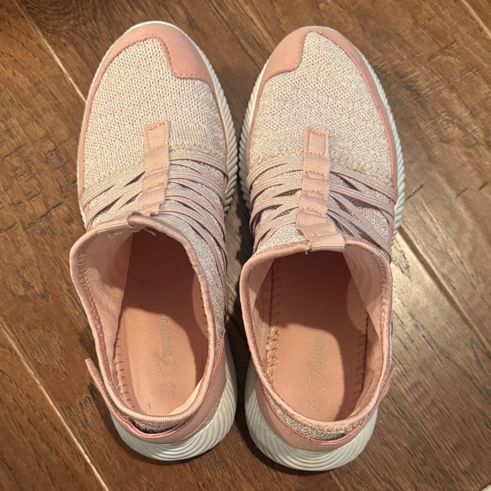 Women's Pink Slip-On Sneakers - Picture 2 of 5